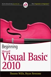 Book cover of Beginning Visual Basic 2010 by Thearon Willis