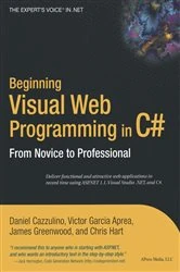 Book cover of Beginning Visual Web Programming in C# by Daniel Cazzulino