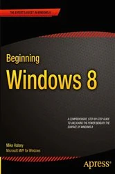 Book cover of Beginning Windows 8 by Mike Halsey