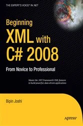 Book cover of Beginning XML with C# 2008 by Bipin Joshi