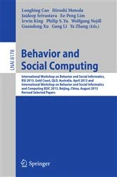 Book cover of Behavior and Social Computing by Longbing Cao