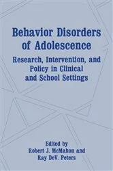 Book cover of Behavior Disorders of Adolescence by Robert J. McMahon