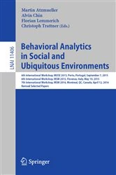Book cover of Behavioral Analytics in Social and Ubiquitous Environments by Martin Atzmueller
