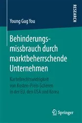 Book cover of Behinderungsmissbrauch durch marktbeherrschende Unternehmen by Young Gug You