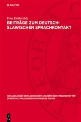 Book cover of Beiträge zum deutsch-slawischen Sprachkontakt by Ernst Eichler