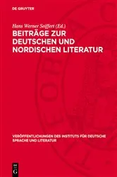 Book cover of Beiträge zur deutschen und nordischen Literatur by Unknown