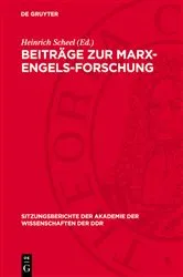 Book cover of Beiträge zur Marx-Engels-Forschung by Heinrich Scheel