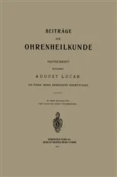 Book cover of Beiträge zur Ohrenheilkunde by August Lucae