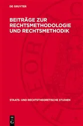 Book cover of Beiträge zur Rechtsmethodologie und Rechtsmethodik by Rolf-W. Bauer et al.