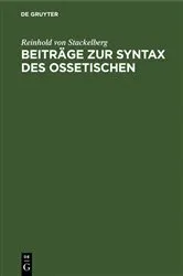 Book cover of Beiträge zur Syntax des Ossetischen by Unknown