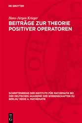 Book cover of Beiträge zur Theorie positiver Operatoren by Hans-Jürgen Krieger