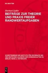 Book cover of Beiträge zur Theorie und Praxis freier Randwertaufgaben by Eberhard Zeidler