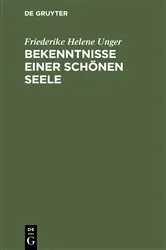Book cover of Bekenntnisse einer schönen Seele by Friederike Helene Unger