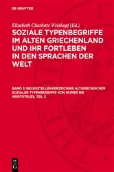 Book cover of Belegstellenverzeichnis altgriechischer sozialer Typenbegriffe von Homer bis Aristoteles, Teil 2 by Elisabeth Charlotte Welskopf