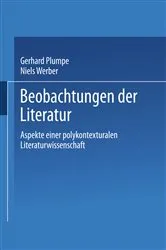 Book cover of Beobachtungen der Literatur by Unknown