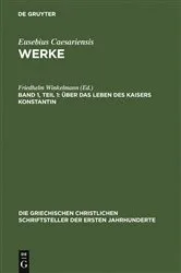 Book cover of Über das Leben des Kaisers Konstantin (2nd ed.) by Friedhelm Winkelmann