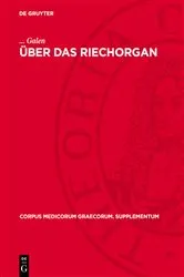 Book cover of Über das Riechorgan by Galen