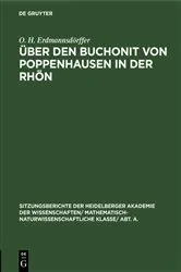 Book cover of Über den Buchonit von Poppenhausen in der Rhön by O. H. Erdmannsdörffer