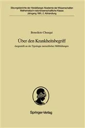 Book cover of Ãœber den Krankheitsbegriff by Benedicto Chuaqui