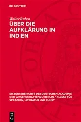 Book cover of Über die Aufklärung in Indien by Walter Ruben