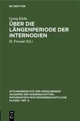 Book cover of Über die Längenperiode der Internodien by Georg Klebs