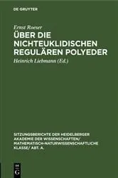 Book cover of Über die nichteuklidischen regulären Polyeder by Ernst Roeser