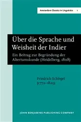 Book cover of Über die Sprache und Weisheit der Indier by Friedrich Schlegel