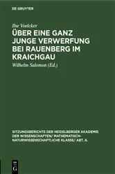 Book cover of Über eine ganz junge Verwerfung bei Rauenberg im Kraichgau by Ilse Voelcker