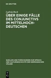 Book cover of Über einige Fälle des Conjunctivs im Mittelhochdeutschen by Ludwig Bock