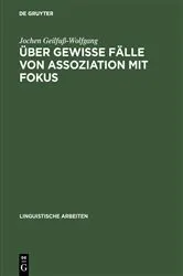 Book cover of Über gewisse Fälle von Assoziation mit Fokus by Jochen Geilfuß-Wolfgang