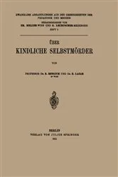 Book cover of Über Kindliche Selbstmörder by E. Redlich