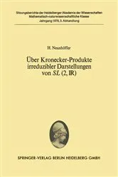 Book cover of Über Kronecker-Produkte irreduzibler Darstellungen von SL (2, ?) by H. Neunhöffer