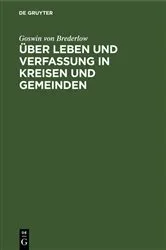 Book cover of Über Leben und Verfassung in Kreisen und Gemeinden by Goswin von Brederlow