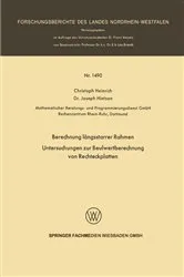 Book cover of Berechnung längsstarrer Rahmen / Untersuchungen zur Beulwertberechnung von Rechteckplatten by Christoph Heinrich