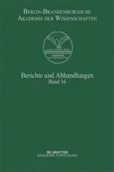 Book cover of Berichte und Abhandlungen. Band 16 by Berlin-Brandenburgische Akademie der Wissenschaften