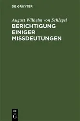 Book cover of Berichtigung einiger Mißdeutungen by Unknown