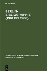 Book cover of Berlin-Bibliographie, (1961 bis 1966) by Ursula Scholz