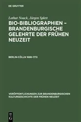 Book cover of Berlin-Cölln 1688–1713 by Lothar Noack