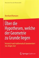 Book cover of Bernhard Riemann „Über die Hypothesen, welche der Geometrie zu Grunde liegen“ by Bernhard Riemann