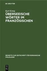 Book cover of Überseeische Wörter im Französischen by Karl König