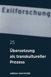 Book cover of Übersetzung als transkultureller Prozess by Claus-Dieter Krohn