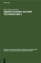 Book cover of Übersetzungen aus dem Tocharischen II by Werner Thomas