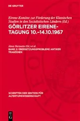 Book cover of Übersetzungsprobleme antiker Tragödien by János Harmatta