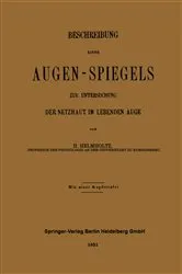 Book cover of Beschreibung Eines Augen-Spiegels by Unknown