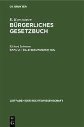 Book cover of Besonderer Teil by Richard Lehmann