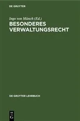 Book cover of Besonderes Verwaltungsrecht (8th ed.) by Ingo von Münch