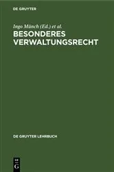 Book cover of Besonderes Verwaltungsrecht (9th ed.) by Ingo Münch
