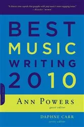 Book cover of Best Music Writing 2010 by Ann Powers
