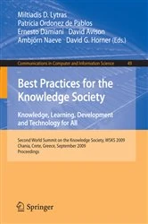 Book cover of Best Practices for the Knowledge Society. Knowledge, Learning, Development and Technology for All by Miltiadis D. Lytras