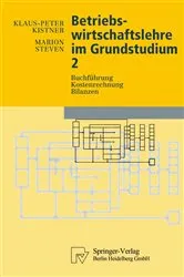 Book cover of Betriebswirtschaftslehre im Grundstudium 2 by Unknown